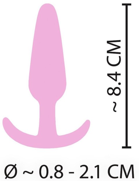 Korek analny Cuties Rose silikonowy 8,4 cm
