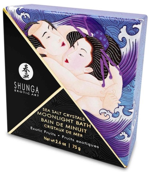 Kryształki soli morskiej Shunga Moonlight Bath Exotic Fruits fioletowe