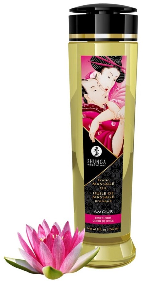 Olejek do masażu erotycznego Shunga Amour słodki lotos