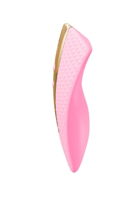 Stymulator łechtaczki Shunga Obi różowy silikonowy USB 11 cm