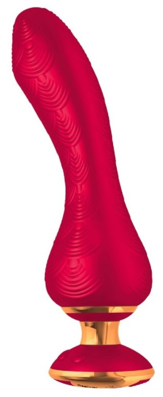 Wibrator punktu G silikonowy Shunga Sanya malinowy USB 18,5 cm