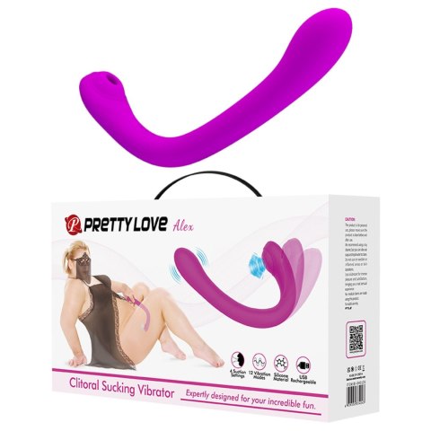 Wibrator ssący łechtaczki punkt G Pretty Love Alex USB