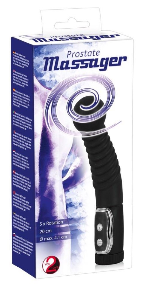 Masażer prostaty Twister You2Toys silikonowy obrotowy 21 cm