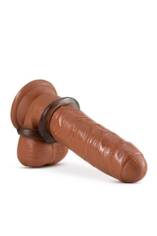 Pierścień erekcyjny Stay Hard z paskiem na jądra Blush czarny TPE