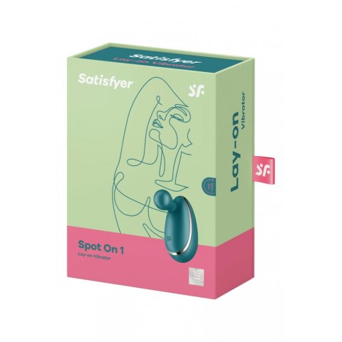 Stymulator łechtaczki mini silikonowy Satisfyer Spot On 1 zielony USB 7.5cm