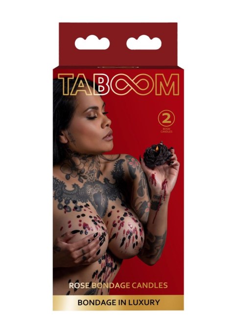 Świeca drip Taboom Rose czerwona 2 szt