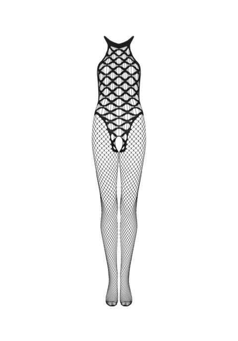 Bodystocking Obsessive G332 czarny z otwartym krokiem S/M/L