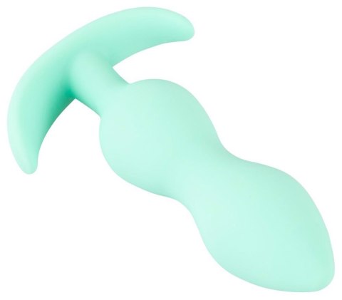 Korek analny mini silikonowy Cuties zielony 8 cm