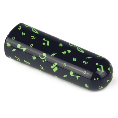Mini wibrator ładowalny świecący w ciemności Lovetoy zielony 8 cm