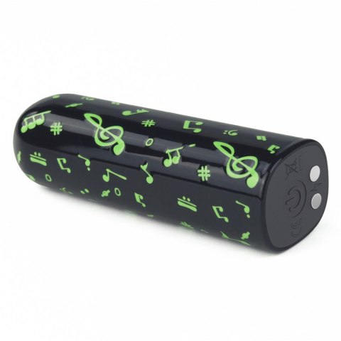 Mini wibrator ładowalny świecący w ciemności Lovetoy zielony 8 cm