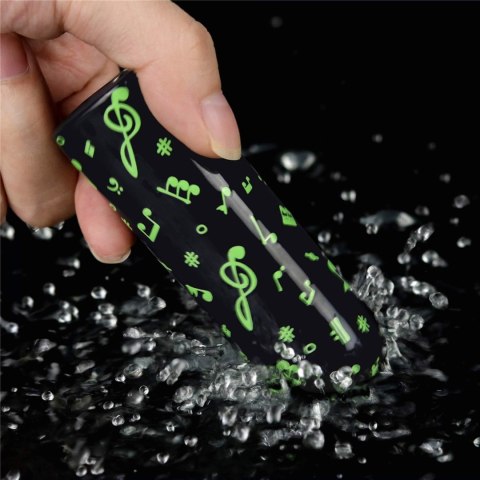 Mini wibrator ładowalny świecący w ciemności Lovetoy zielony 8 cm