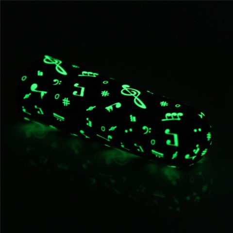 Mini wibrator ładowalny świecący w ciemności Lovetoy zielony 8 cm