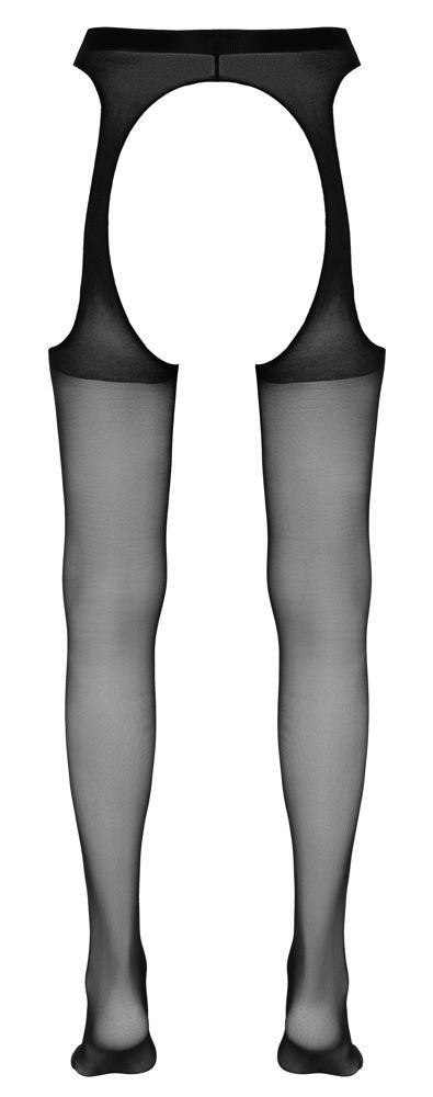 Rajstopy z pasem do pończoch Cottelli LEGWEAR czarne L/XL