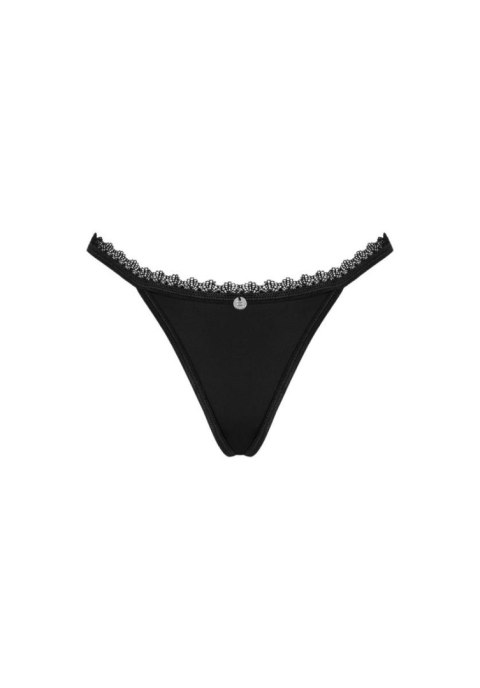 Stringi koronkowe Maderris Obsessive czarne XL/2XL