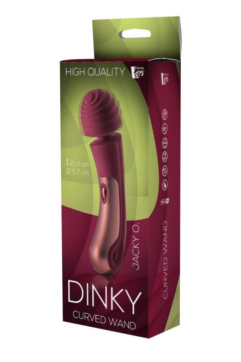 Wibrator wand Dinky Jacky O zakrzywiony silikonowy USB