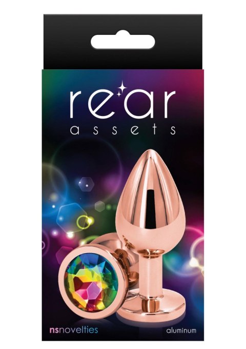 Biżuteria analna aluminiowa Rose Gold M NS Novelties 8 cm wodoodporna