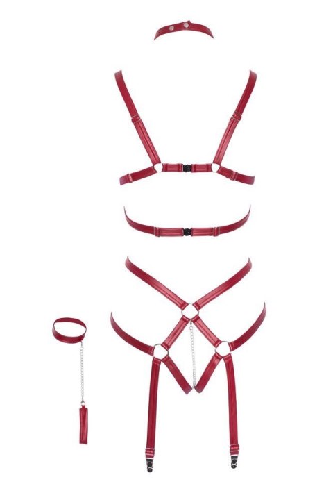 Body bondage Bad Kitty ciemnoczerwone L/XL