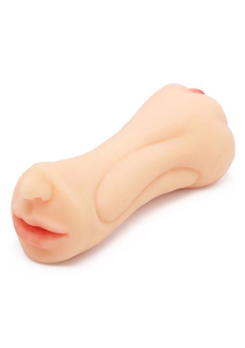 Ciasny odwracany masturbator wagina usta Hidden Desire jasna skóra 18 cm