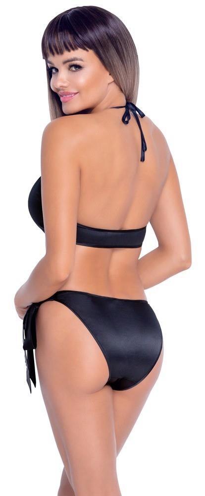 Komplet bielizny Cottelli Lingerie z kokardkami czarny S/M