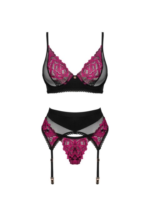 Komplet bielizny Rosenty Obsessive XL 2XL