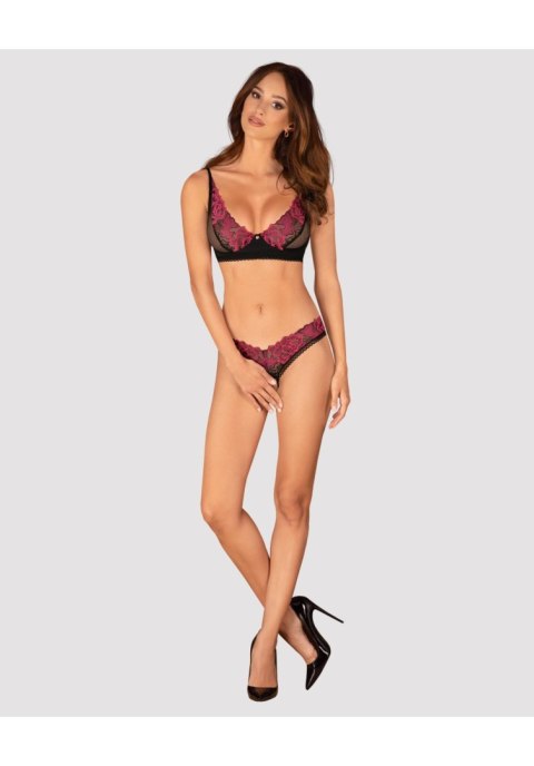 Komplet bielizny Rosenty otwarty Obsessive XL 2XL