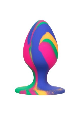 Korek analny silikonowy Calexotics tie dye medium 7.5 cm