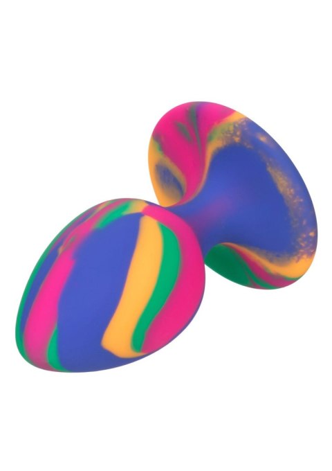 Korek analny silikonowy Calexotics tie dye medium 7.5 cm