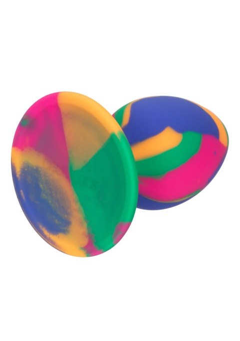 Korek analny silikonowy Calexotics tie dye medium 7.5 cm