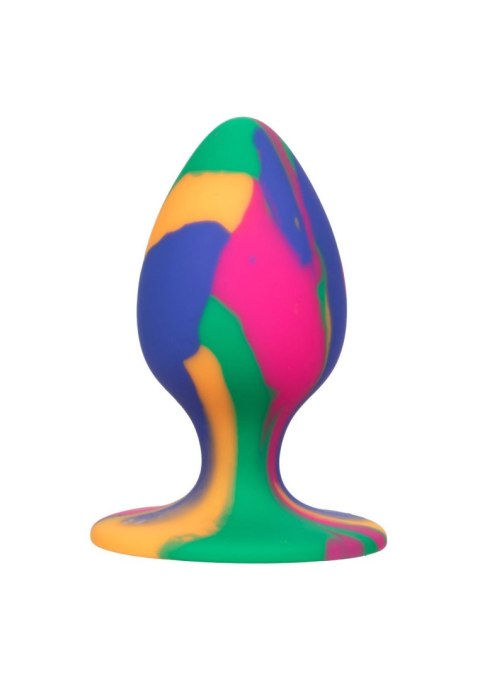 Korek analny silikonowy Calexotics tie dye medium 7.5 cm