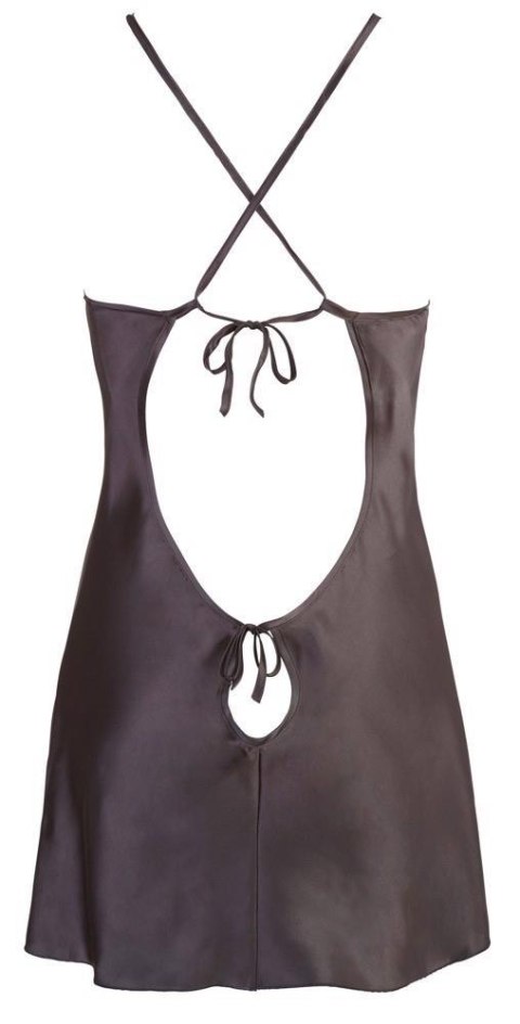 Koszulka nocna satynowa Cottelli LINGERIE czarna M