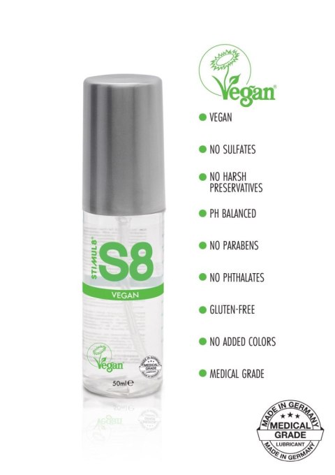 Lubrykant wegański na bazie wody S8 50ml naturalny