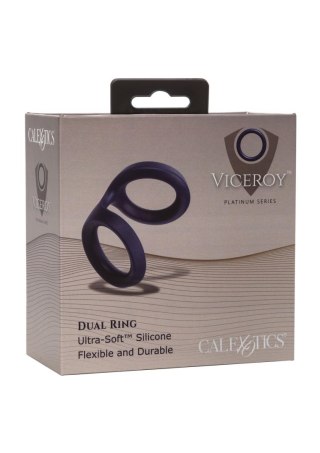 Pierścień erekcyjny Viceroy Dual Ring silikonowy niebieski