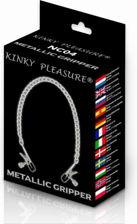 Regulowane metalowe zaciski na sutki Kinky Pleasure