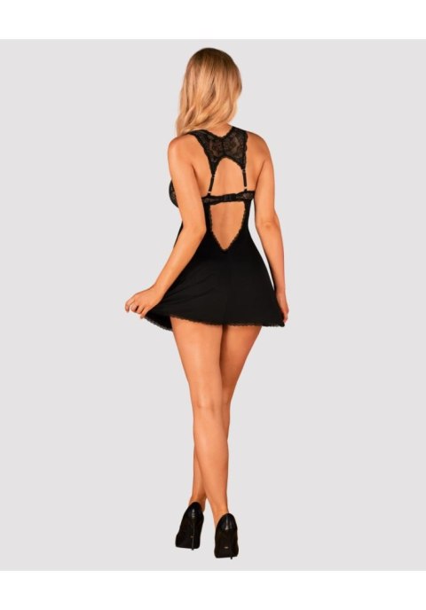Babydoll Obsessive Donna Dream czarny XS/S z stringami