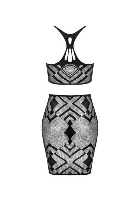 Komplet bielizny Obsessive K101 geometryczny S/M/L