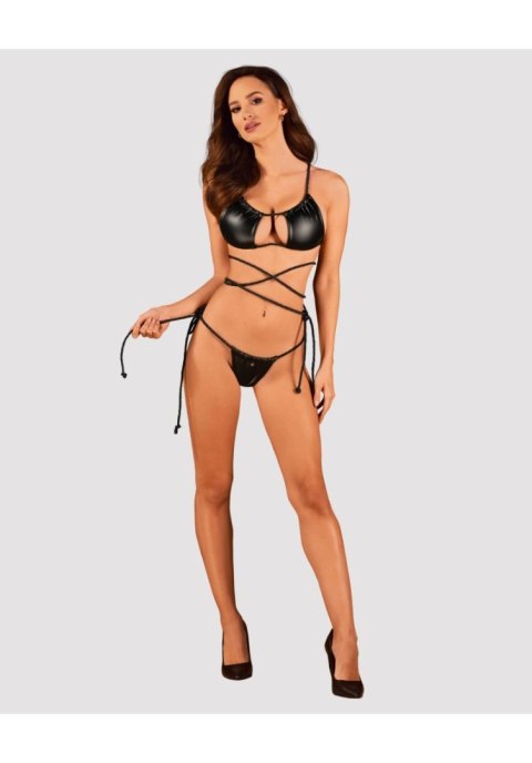 Komplet bielizny wet look Cordellis Obsessive O/S