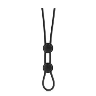 Pierścień erekcyjny Stay Hard Double Loop silikonowy czarny