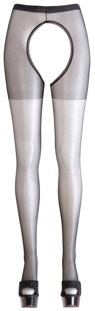 Rajstopy Cottelli LEGWEAR z otwartym krokiem L/XL
