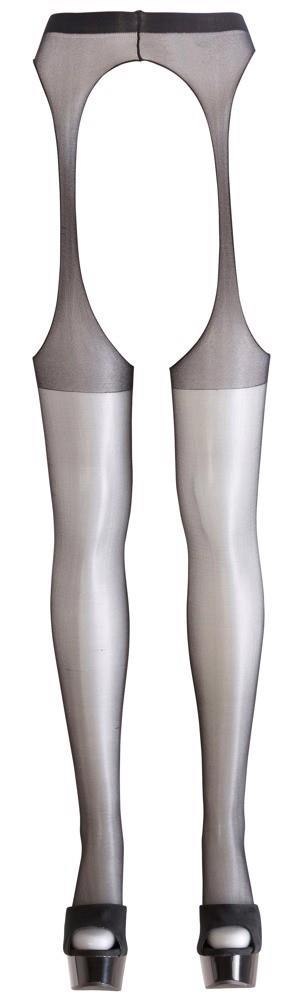 Seksowne rajstopy z pasem Cottelli LEGWEAR czarne S/M