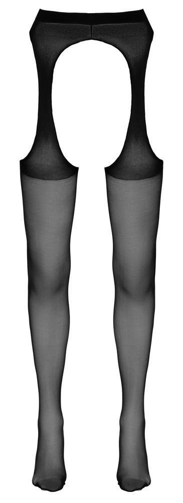 Seksowne rajstopy z pasem Cottelli LEGWEAR czarne S/M