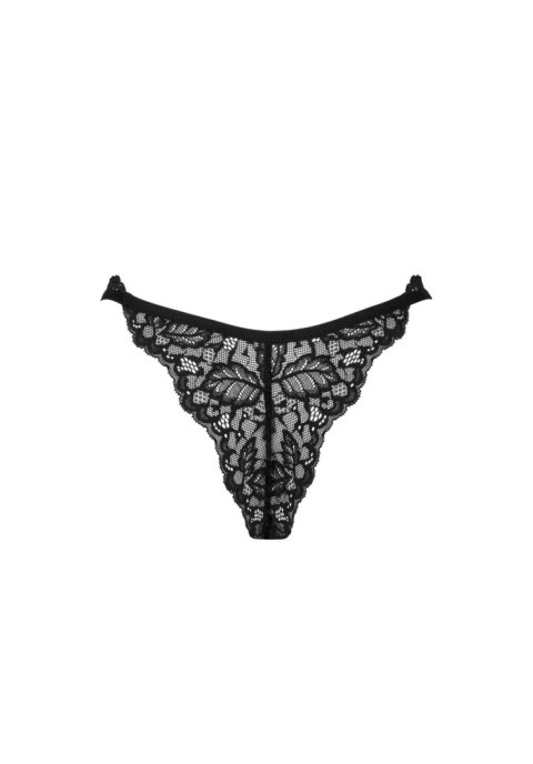 Stringi otwarte Bellastia Obsessive koronkowe czarne M/L