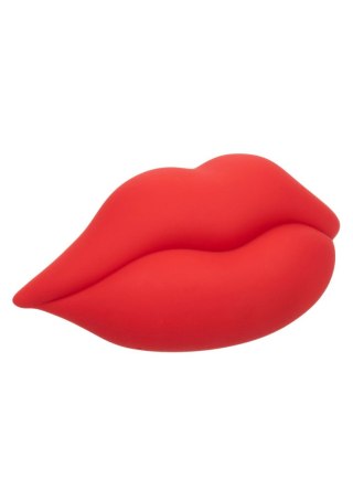 Wibrator mini Muah Calexotics czerwony silikonowy 8.3 cm