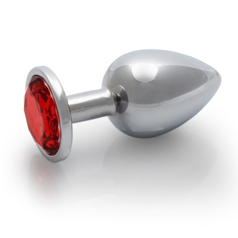 Aluminiowy korek analny z klejnotem Ouch średni 7 cm