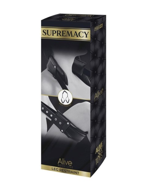 Wiązanie ud i szyi Supremacy Alive regulowane czarne