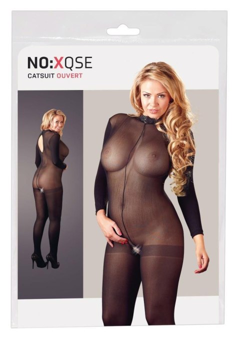 Bodystocking transparentny otwarty kroczem NO:XQSE XL-XXL