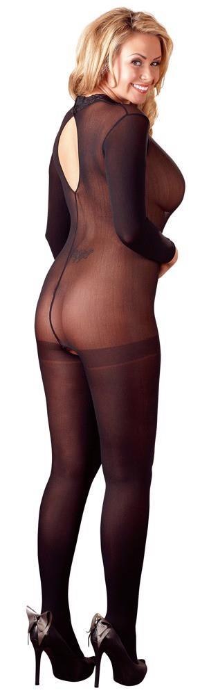 Bodystocking transparentny otwarty kroczem NO:XQSE XL-XXL