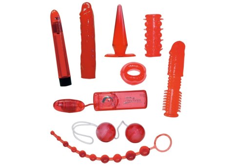 Czerwony 9 częściowy zestaw erotyczny You2Toys