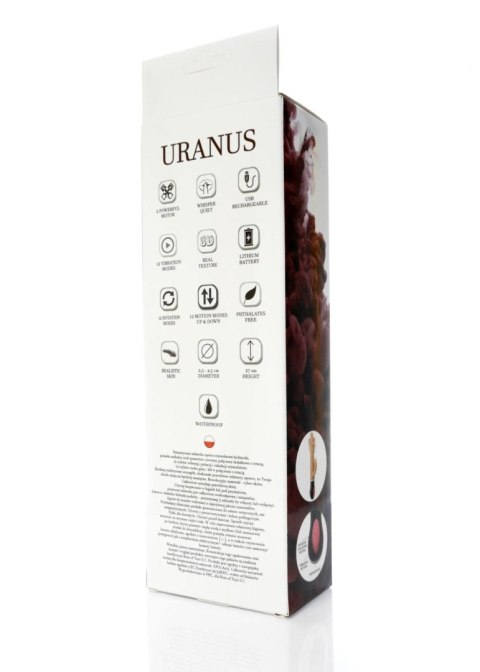 Wibrator realistyczny Uranus cyber skóra USB posuwisto-zwrotny rotacyjny