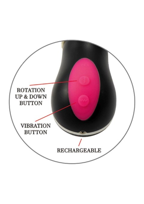 Wibrator realistyczny Uranus cyber skóra USB posuwisto-zwrotny rotacyjny