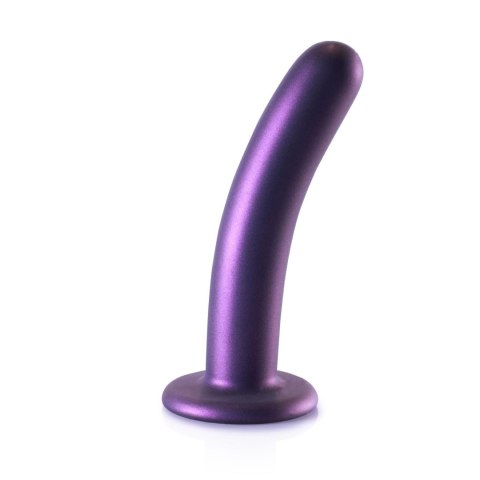 Dildo silikonowe zakrzywione Ouch! metaliczne 14,5 cm